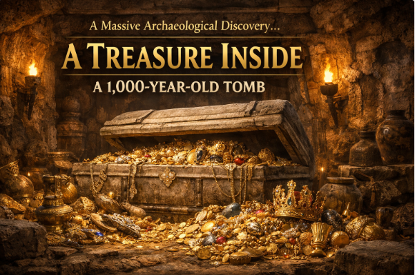 Un Descubrimiento Arqueológico Masivo… Un Tesoro Dentro de una Tumba de 1.000 Años